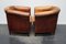 Vintage Dutch Cognac Leather Club Chair, Set of 2, Image 4