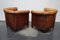 Vintage Dutch Cognac Leather Club Chair, Set of 2 5