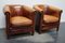 Vintage Dutch Cognac Leather Club Chair, Set of 2 3