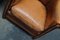Club chair vintage in pelle color cognac, Paesi Bassi, set di 2, Immagine 15