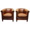 Vintage Dutch Cognac Leather Club Chair, Set of 2 1