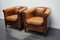 Vintage Dutch Cognac Leather Club Chair, Set of 2 2