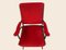 Poltrone Mid-Century in velluto rosso, set di 2, Immagine 3