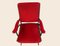 Red Velvet Mid-Century Armchairs, Set of 2 3