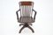 American Wooden Swivel and Reclining Desk Chair, 1930s, Image 7