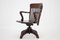 American Wooden Swivel and Reclining Desk Chair, 1930s 3