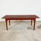 French Antique Ox Blood Red Rustic Country Dining Table, Image 1