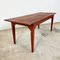 French Antique Ox Blood Red Rustic Country Dining Table, Image 2