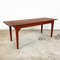 French Antique Ox Blood Red Rustic Country Dining Table 4