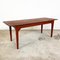 French Antique Ox Blood Red Rustic Country Dining Table, Image 4