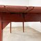 French Antique Ox Blood Red Rustic Country Dining Table 10