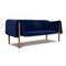 Blue Three-Seater Sofa in Ruché Fabric from Ligne Roset 7