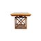 T419/1 WK 458 Brown Dining Table in Wood from WK Wohnen 9