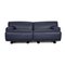 Fiandra Loveseat in Blue Leather from Cassina, Image 1