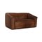 Brown Leather DS 47 Two-Seater Couch from De Sede 8