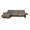 Gray Leather Elena Corner Sofa from Koinor 9