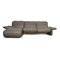 Gray Leather Elena Corner Sofa from Koinor 1