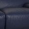 Fiandra Three-Seater Sofa in Blue Leather from Cassina 3