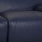 Fiandra Three-Seater Sofa in Blue Leather from Cassina, Image 3