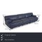 Fiandra Drei-Sitzer Sofa aus Blauem Leder von Cassina 2