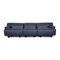 Fiandra Three-Seater Sofa in Blue Leather from Cassina 1