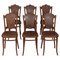 Dining Chairs with Flower Decor Pattern from Thonet, Austria, 1913, Set of 6 1