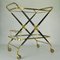 Bar Cart in Brass & Wood attributed to Cesare Lacca, 1950s, Image 5