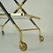 Bar Cart in Brass & Wood attributed to Cesare Lacca, 1950s, Image 12
