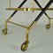 Bar Cart in Brass & Wood attributed to Cesare Lacca, 1950s 11