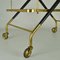 Bar Cart in Brass & Wood attributed to Cesare Lacca, 1950s, Image 11