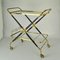 Bar Cart in Brass & Wood attributed to Cesare Lacca, 1950s, Image 2