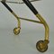 Bar Cart in Brass & Wood attributed to Cesare Lacca, 1950s 13