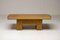 Monumental Cherry Coffee Table with Sliding Top, 1980 1