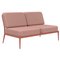 Ribbons Salmon Double Central Sofa from Mowee 1