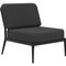 Ribbons Black Central Sofa from Mowee, Image 2