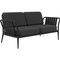 Schwarzes Ribbons Sofa von Mowee 2