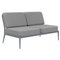 Graues Ribbon Double Central Sofa von Mowee 1