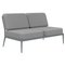 Ribbons Grey Double Central Sofa from Mowee, Image 1
