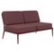 Ribbons Burgundy Double Central Sofa from Mowee 1