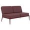 Ribbons Burgundy Double Central Sofa from Mowee, Image 1