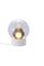 Kleine transparente Boule Tischlampe aus weißem Opalglas von Pulpo 7