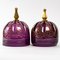 Campanas bohemias de cristal violeta, siglo XIX. Juego de 2, Imagen 5