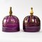 Bohemian Violet Crystal Bells, 19th Century, Set of 2, Image 2