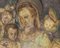 Unknown, Madonna and Child, Original Colored Chalk Drawing, 19th Century, Framed 3