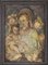 Unknown, Madonna and Child, Original Colored Chalk Drawing, 19th Century, Framed 1