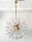 Mid-Century Brass and Crystal Sputnik Chandelier attributed to Val Saint Lambert, 1960s 2