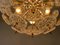 Mid-Century Brass and Crystal Sputnik Chandelier attributed to Val Saint Lambert, 1960s 6