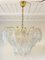 Vintage Murano Glass Leaf Chandelier, 1970s 3