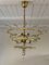 Vintage Murano Glass Leaf Chandelier, 1970s, Image 5