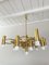 Brass Chandelier attributed to Gaetano Sciolari, 1970s 7